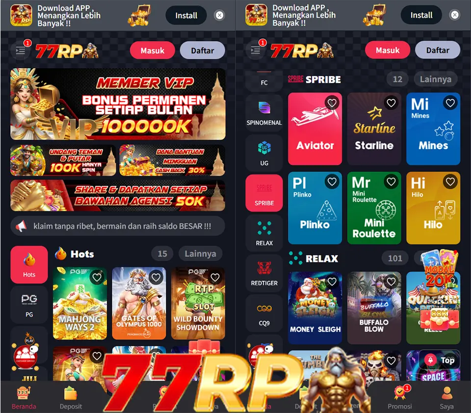 77rp Masuk - 77rp Resmi